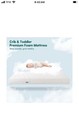 Babelio Breathable Crib Mattress  Dual-sided Memory Foam Toddler Mattress  Wa   