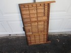 Antique Wooden Printers Drawer Hamilton Letterpress Type Shadow Box 32 x 16 