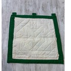 Handmade Quilted Wall Hanging Christmas Holiday Decor Red Green Yellow Flowers