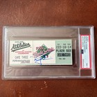 1988 Mark Mcgwire Signed World Series Of Baseball Ticket Psa dna 7 Nm