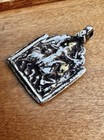 Antique Vintage Silver And Gold Amulet Pendant Tribal Hindu Goddess