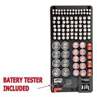 Battery Box Storage Holder Organizer removable Battery Tester Instrument White