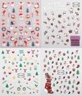 30 Sheets Christmas Nail Art Stickers 3d Self-adhesive Glitter