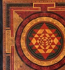 Sri Yantra sri Chakra Mandala Oil Varnished Masterpiece Newari Thangka Painting
