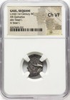 Ngc Ch Vf Celtic Gaul Sequani France 50 Bc Pig Boar Caesar Silver Quinarius Coin