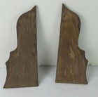 Antique Primitive Wood Carved Pediments Architectural Salvage 2 Pieces