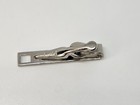 Tie Clip Retro Style Swank Silver Tone Slim Vintage Tie Bar