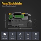 Defentac 800lm Flashlight Weapon Light With Strobe Function Led For Gun Pistol