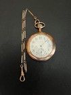 Antique 1914 Waltham 12s Pocket Watch Gold Filled B b Royal Running W  Chain
