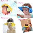 Adjustable Baby Shower Cap Ear Cover Kids Children Bath Shield Hat Wash Hair Aus