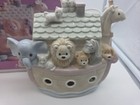 Noah s Ark Porcelain Night Light Lamp Vintage 1992 Enesco Baby Nursery Animals