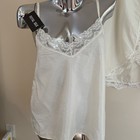 Vtg Royal Silk Camisole   Slip Skirt Set Size Xl Ivory Lace Trim Romantic Nwt