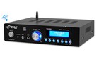 Pyle Usb 200w Aux Bluetooth Mini Amplifier   Dual 4  Black Outdoor Speaker Set