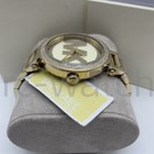 Michael Kors Mk5784 Parker Gold Logo Crystal Pave Stainless Steel Women s Watch