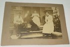 Rare Antique American Turn Of The Century Family  Pet Dog  Porch Cabinet Photo 