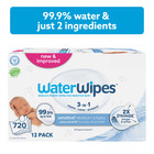 Waterwipes Sensitive Newborn   Baby Wipes  99 9  Water  Unscented   Hypoallergen