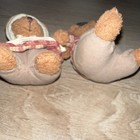 1980   s Lot Of 2 Mini Russ Berrie Miniature Thanksgiving Pilgrim Teddy Bears 