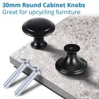 10-50pcs Door Knobs Hardware Cabinet Handles Cupboard Drawer Kitchen Pulls Black