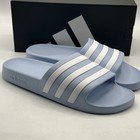 Adidas Adilette Men s Size 9 Shower Slides Aqua Blue Slides  ji2223  New 