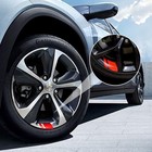  12pcs Car Wheel Rims Decal Stripes  Reflective Vehicle Tire Rim Stickers Red