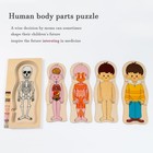 My Body Parts Puzzle For Toddlers Girls Boys Wooden Anatomy 24 Pieces  Kim