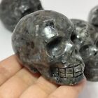 1x Natural Flame s Stone Yooperlite Skull Quartz Crystal Carved Skull Healing 2 