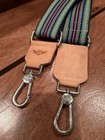 Consuela Woven Tote Luggage Strap Multi-color Adjustable Leather Swivel Clip