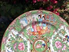Antique Famille Rose Medallion Hand Painted Porcelain Plate 8 3 8   