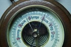 Vintage Selsi Germany Nautical Ships Wheel Barometer Weather Forecaster