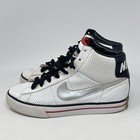 Nike Sweet Classic High Sneakers Youth 6 White Black Red Leather Shoe 367112-100