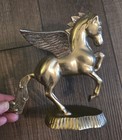 Vintage Pegasus Figurine  Brass 7  Tall