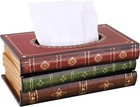 Wood Tissue Box Cover Novelty Napkin Holder Refill Hinged Lid Dispenser Handc   