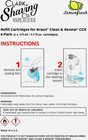 Clark Shaving Co  Refill Cartridges For Braun Clean   Renew Ccr  6-pack 