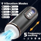 Male Masturbaters Automatic Handsfree Telescopic Sucking Cup Stroker Men Sex Toy