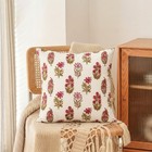 Decorative Hand Block Cotton Cushion Cover Set Of 2 - Wildflower Symphony