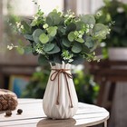 100 Pcs 4 Kinds Mixed Eucalyptus Stems Bulk  Artificial Silver Dollar Eucalyp   