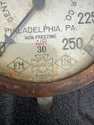 Antique Central Automatic Air Gauge Brass 0   250 Psi U s  Gauge Co Philadelphia