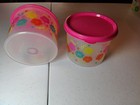 New Tupperware Mini Stacking Canister  4623b Summer Floral 2 5 Cup Free Ship  