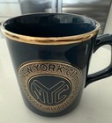 Old New York City Transit Authority Subway Mug Blue Gold Trim Made In England Vg