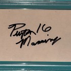 Peyton Manning Signed Index Card Psa Authenticated   Encapsulated Vintage Sig 