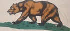 Antique California Republic American State Bear Vintage Cotton Banner Flag