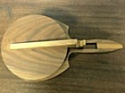 Ice Bucket Mcm Glass Solid American Walnut Handle Lid With Barware Accessories
