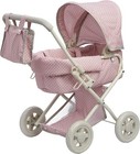 Buggy-style Baby Doll Stroller With Retractable Canopy  Storage Underneath  D   