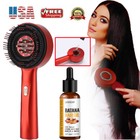 3-in-1 Electric Scalp Massager Brush Massage Comb - Red Light Therapy   Oil