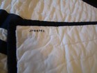 Pottery Barn Kids Harper Blue Crib Toddler Quilt Mono M Photo Shoot Sample 