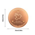 Bird Bath Copper Disk Pure Copper Water Cleaner For Outdoor Bird Bath Bowls