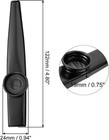 Meccanixity Kazoo Musical Instrument Aluminum Alloy Black With 