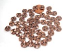50 Antique Copper Pewter Washers Spacer Wavy Beads 9mm 