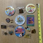 Lot Of 15 Walt Disney World Resort Florida Assorted Vintage Buttons And Pins
