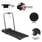 Folding Manual Treadmill Working Machine Cardio Fitness Exercise Incline Home